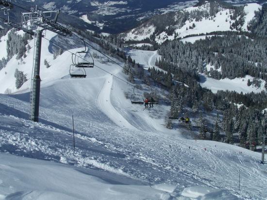 la piste noire de pelluaz